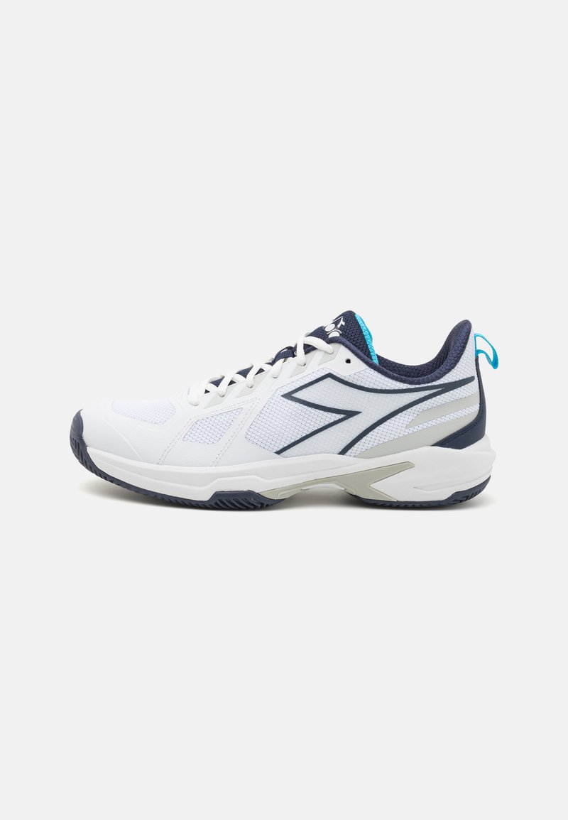 Diadora - TROFEO 3 - Clay court tennis shoes - white/blue corsair, Enlarge