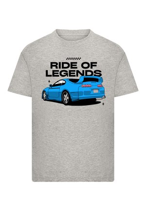 Print T-shirt - heather grey