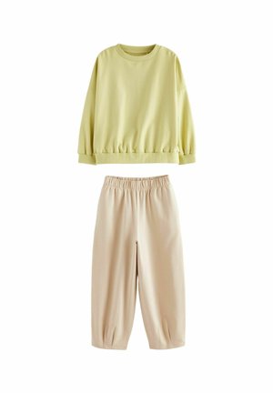 BARREL LEG JOGGERS SET - Trening - lime green