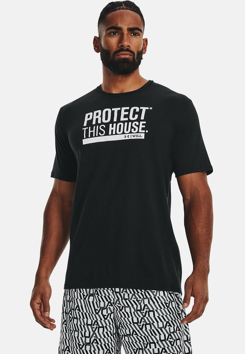 Under Armour - PROTECT THIS HOUSE - T-shirt print - black, Vergroten