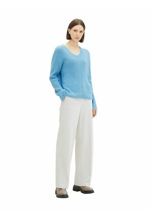 TOM TAILOR Strickpullover - clear light blue melange