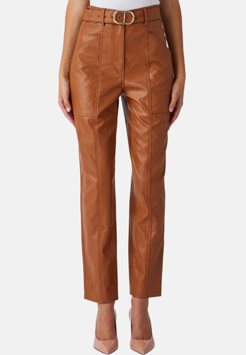 Panta Satin marrone