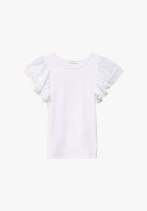 Cache Cache, CACHE CACHE CACHE CACHE TAILLIERTES T-SHIRT MIT RUNDHALS. - T-Shirt print - blanc