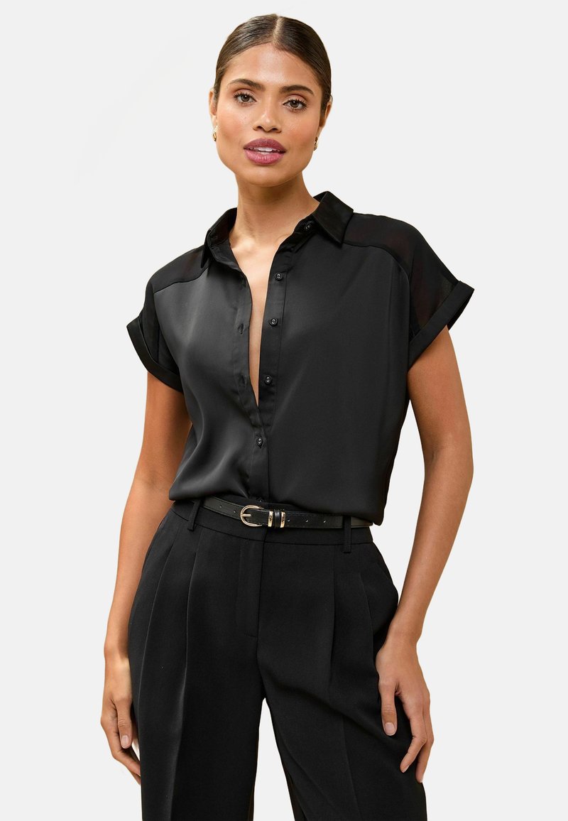 Lipsy REGULAR FIT - Nööpidega pluus - black