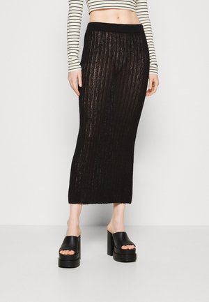 Weekday ADA LONG SKIRT - Pencil skirt - black