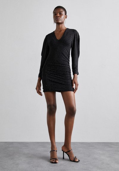 Iro NITTE - Robe en jersey - full black/silver