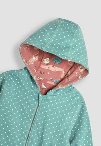 JoJo Maman Bébé BUNNY MOUSE APPLIQUE REVERSIBLE REGULAR FIT - Užtrauktuku užsegamas treningas - duck egg blue guinea pig