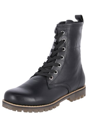 Lace-up ankle boots - schwarz