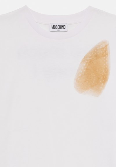 MOSCHINO UNISEX - Trükipildiga T-särk - bianco ottico