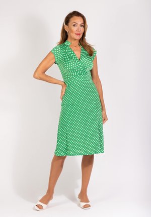 PAULINE - DOT - Trikoomekko - green