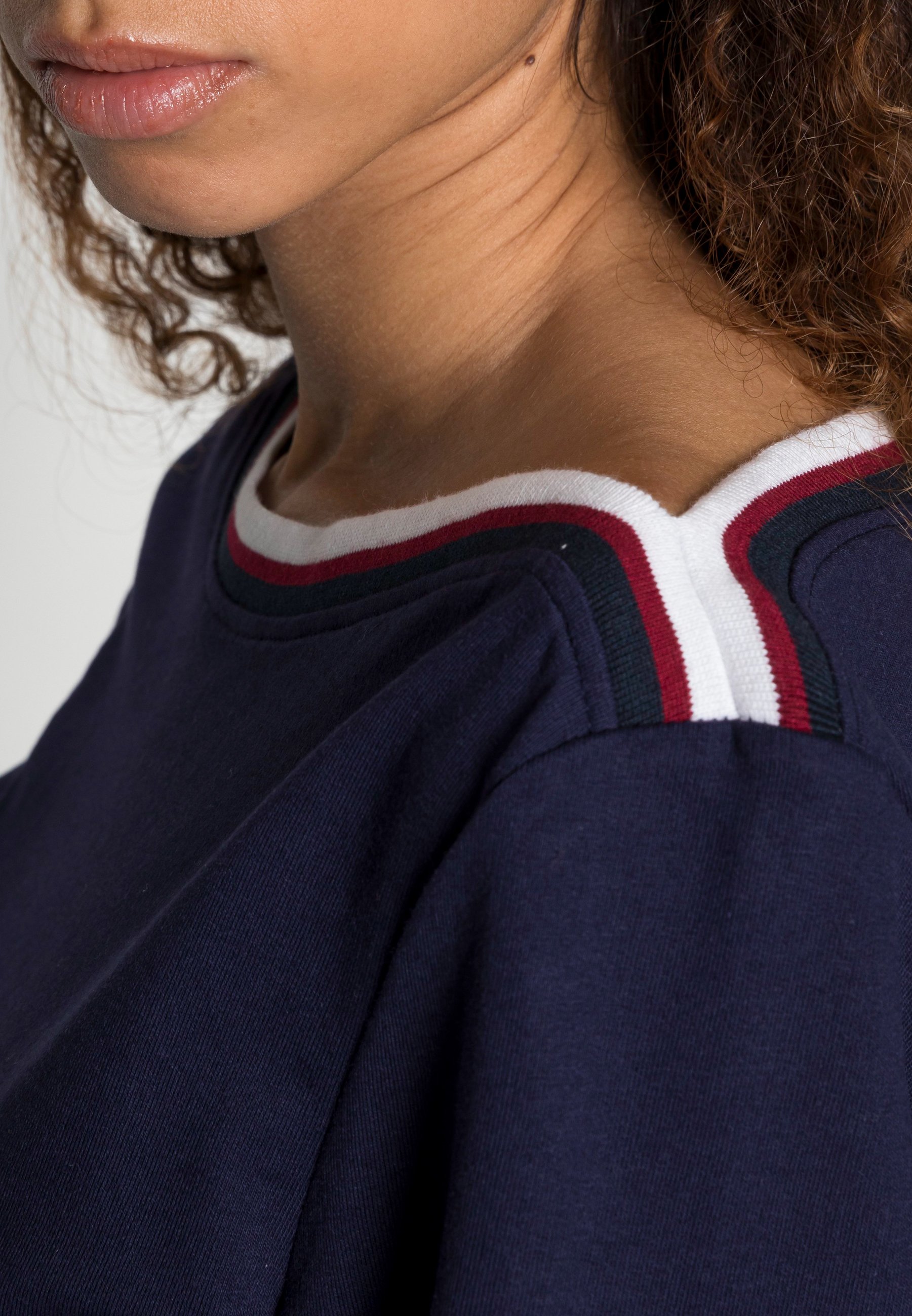 boat neck sweatshirt