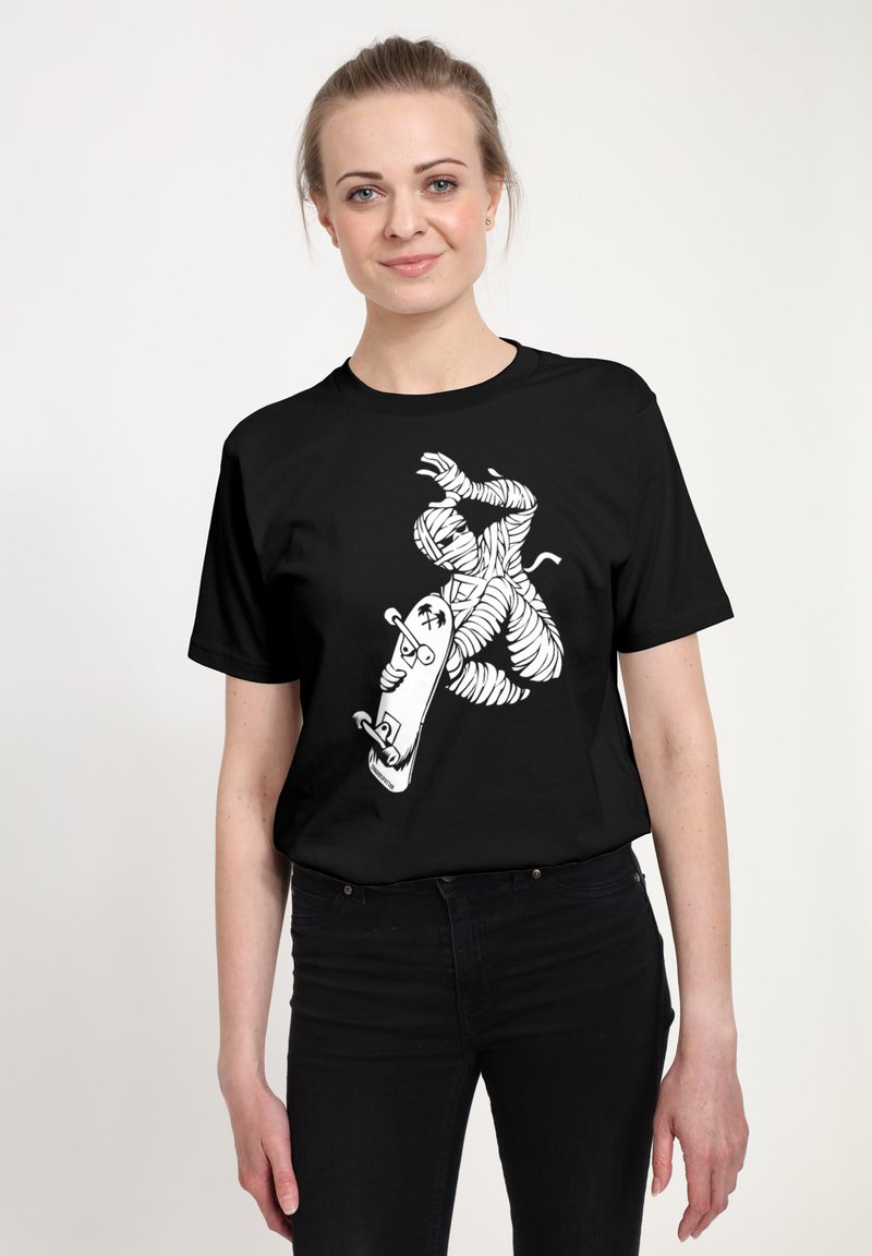 Henry Tiger SKATE MUMMY - T-shirt med print - black