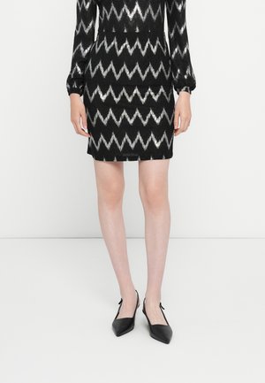 VISACHA SHORT SKIRT - Uska suknja - black/silver-coloured
