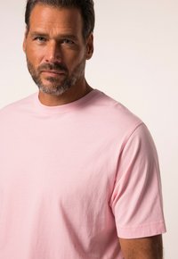 JP1880 MOTIV AUF DER BRUST,RUNDHALSAUSSCHNITT - Jednoduché tričko - pink