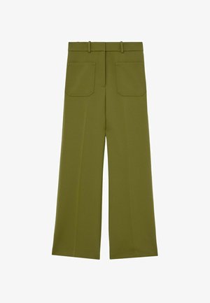 Reiss, REGULAR FIT - PRIYA TWILL HIGH-RISE - Trousers - chartreuse green