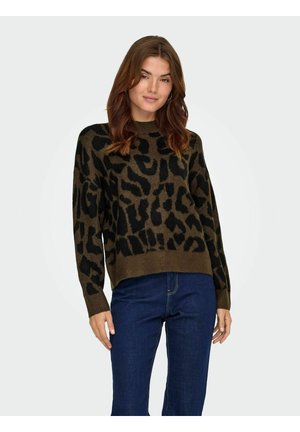 ELANOR LEO - Strickpullover - slate black