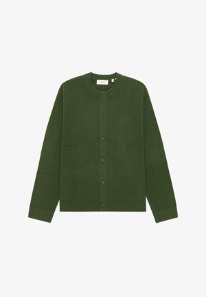 Les Deux, KNITTED ROUNDNECK CARDIGAN - Жилетка - rifle green