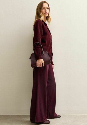 WIDE LEG  - Pantalon classique - burgundy