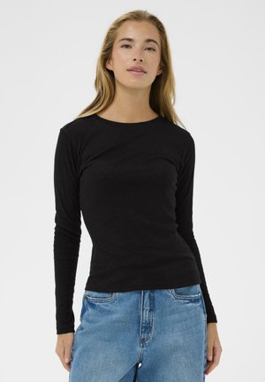 VIBA POINTELLE - T-shirt à manches longues - black deep