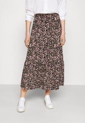 JDYURBAN MIDCALF SKIRT - A-lijn rok - black/multicolor