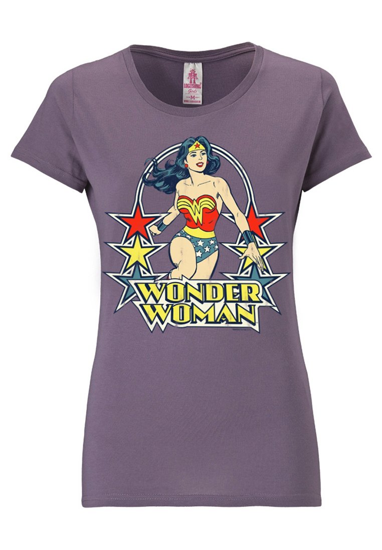 LOGOSHIRT WONDER WOMAN - Print T-shirt - lila/lilac - Zalando.de