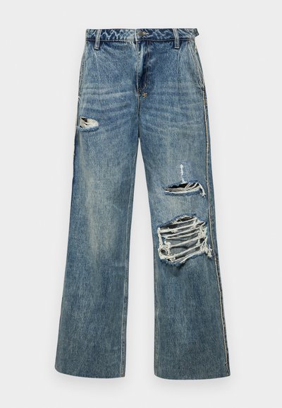 Ksubi LOW RIDER TUCK TROUSERS - Wide Leg - denim