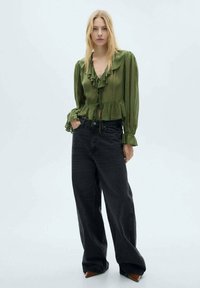 Mango - Tuniek - kaki Miniatuurafbeelding 1