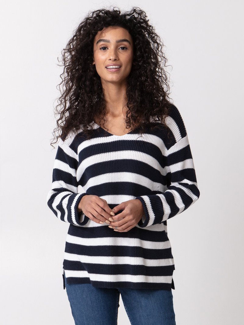 Damen Strickjacken | Indiska KLARA Strickpullover navy/blau - SA56957 Damen Strickjacken | Indiska KLARA Strickpullover navy/blau - SA56957