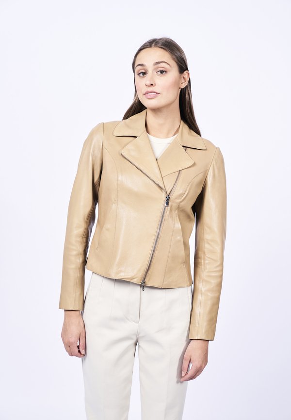 DREAM CALLED-FN - Lederjacke - dune