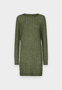 Vero Moda VMYEN O-NECK DRESS - Φόρεμα-πουλόβερ - rifle green