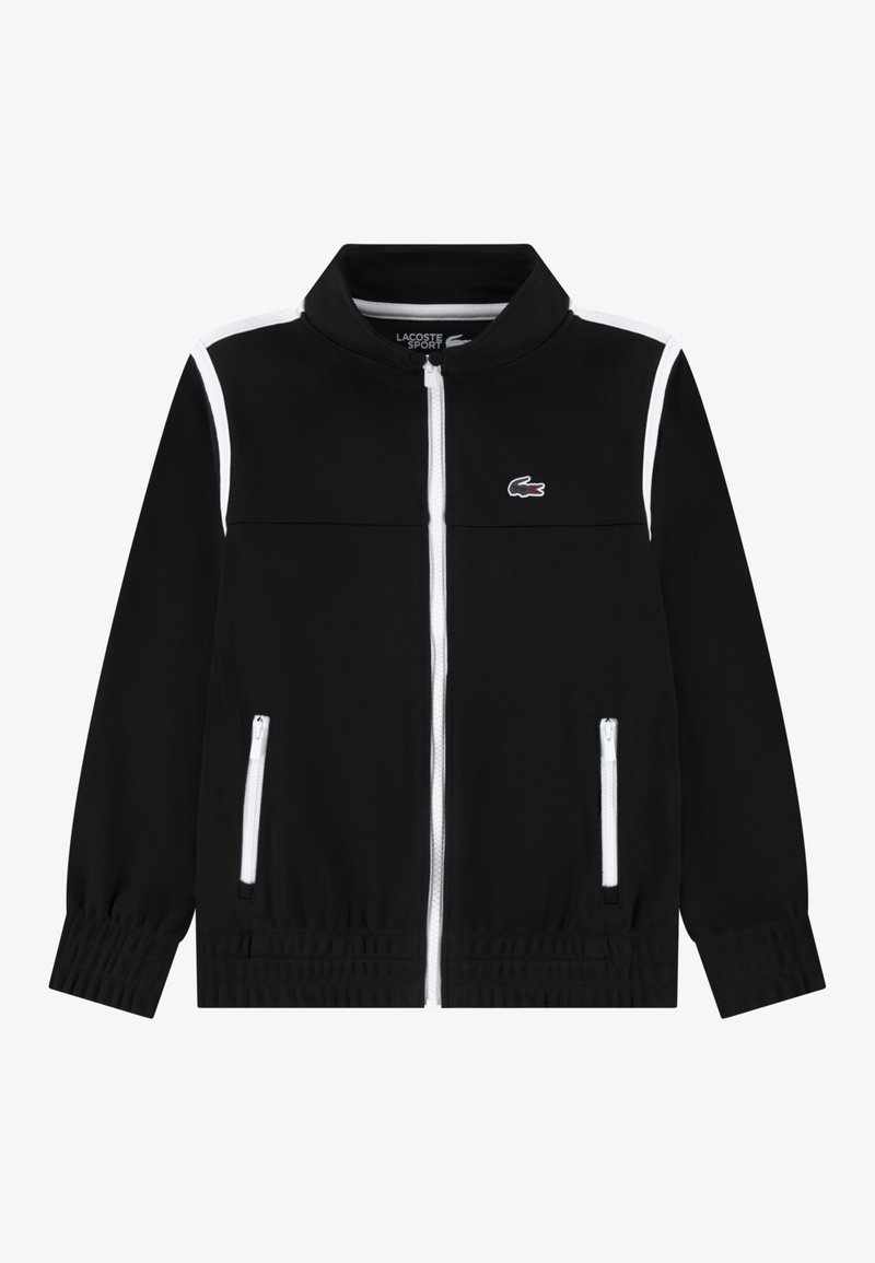 Lacoste CONTRAST SEAM TRACK - Training jacket - noir