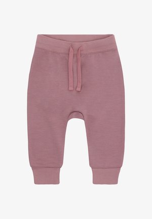 Weiche, rosa Kleinkinderhosen mit dehnbarem Bund, verstellbarem Kordelzug und engen Knöcheln, entworfen für Komfort und Freizeitbekleidung.