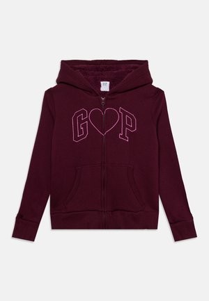 GAP, HERITAGE - Суитшърт с цип - tuscan red