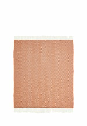 Next, HERRINGBONE COSY THROWS UNISEX - Plaid - orange
