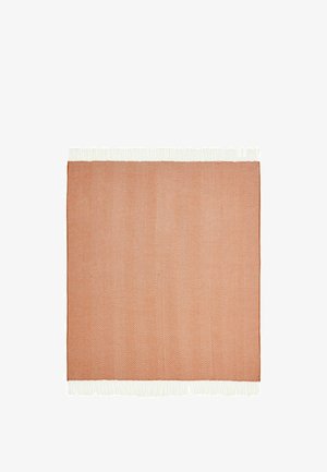 Next, HERRINGBONE COSY THROWS UNISEX - Plaid - orange