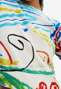 Desigual Stickad tröja - white