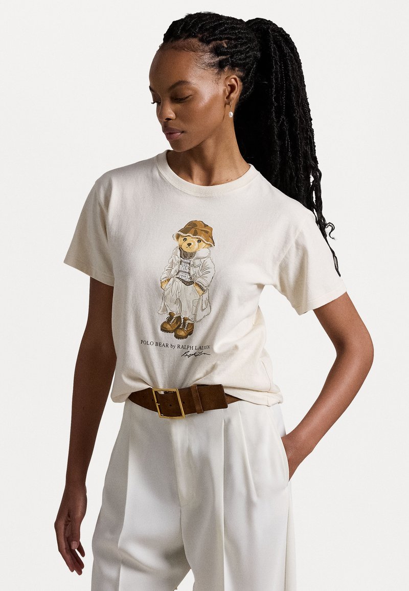 Polo Ralph Lauren - POLO BEAR LOGO COTTON JERSEY TEE - Print T-shirt - deckwash white, Enlarge
