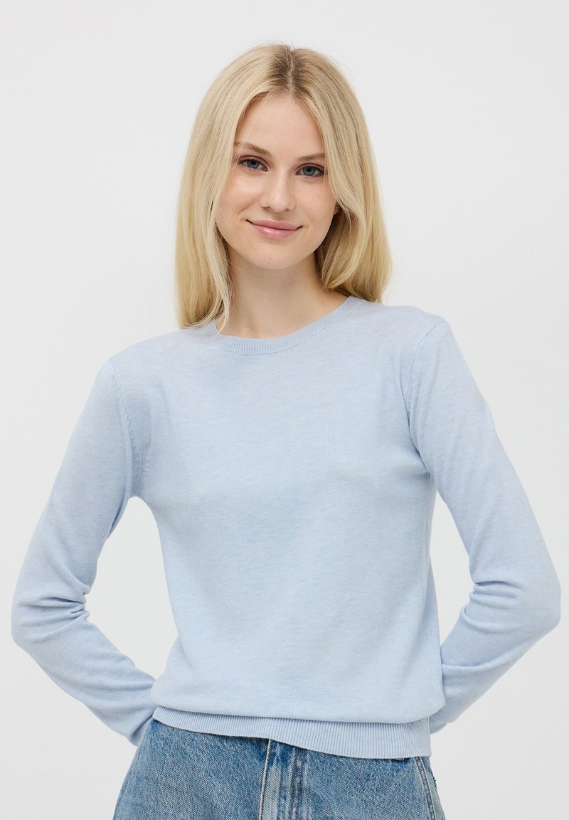 Terranova BASIC A TINTA UNITA - Maglione - celeste