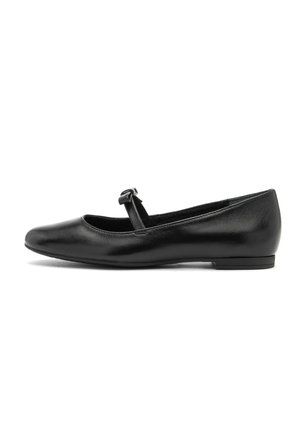 Ankle strap ballet pumps - schwarz