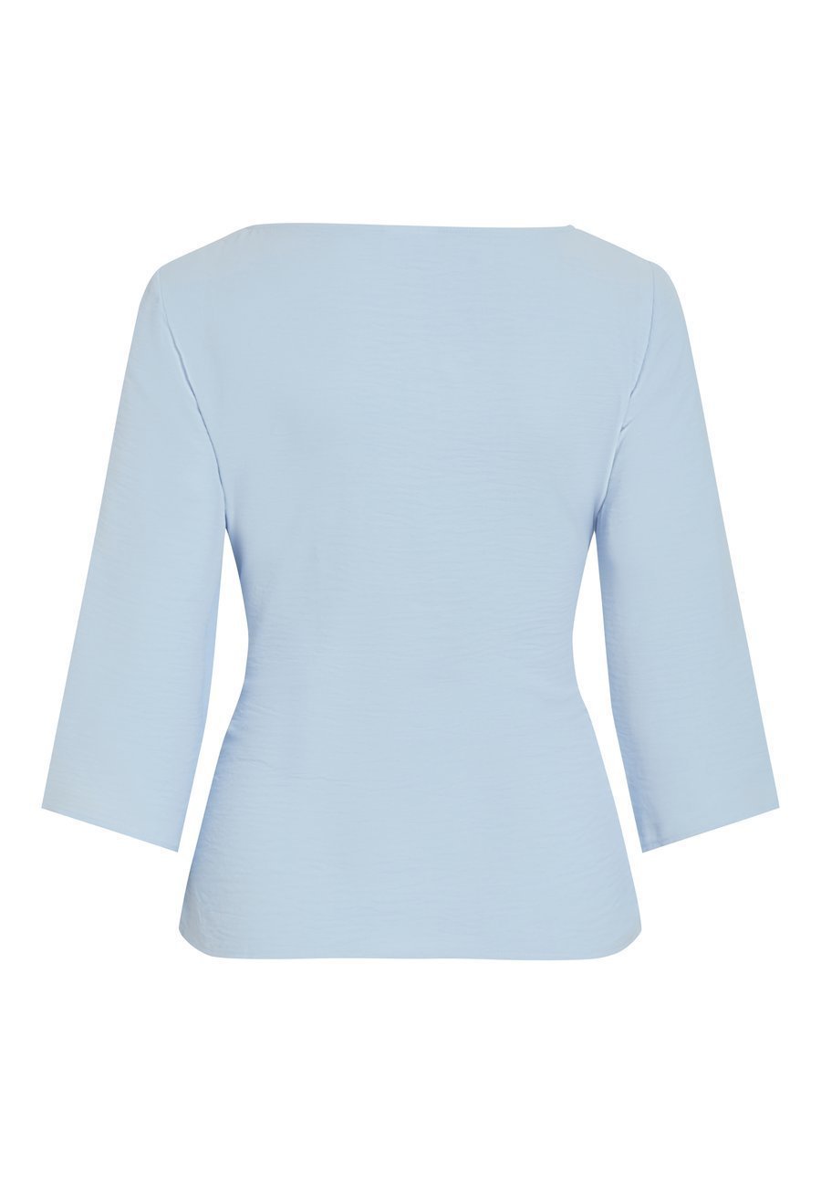 VILA VIRASHA BOATNECK TIE TOP FAV - Blouse - kentucky blue/blauw - Zalando .nl