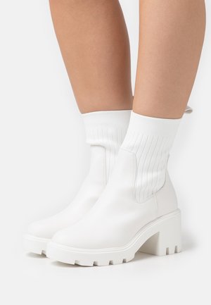 Even&Odd Wide Fit, Bottines à plateau - white