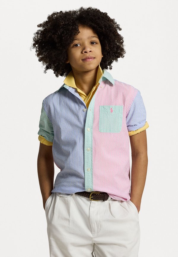 STRIPED COTTON SEERSUCKER FUN SHIRT - Shirt - seersucker stripe funsh