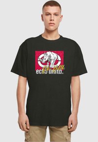 ecko unltd. ATTACK - Triko s potiskem - black