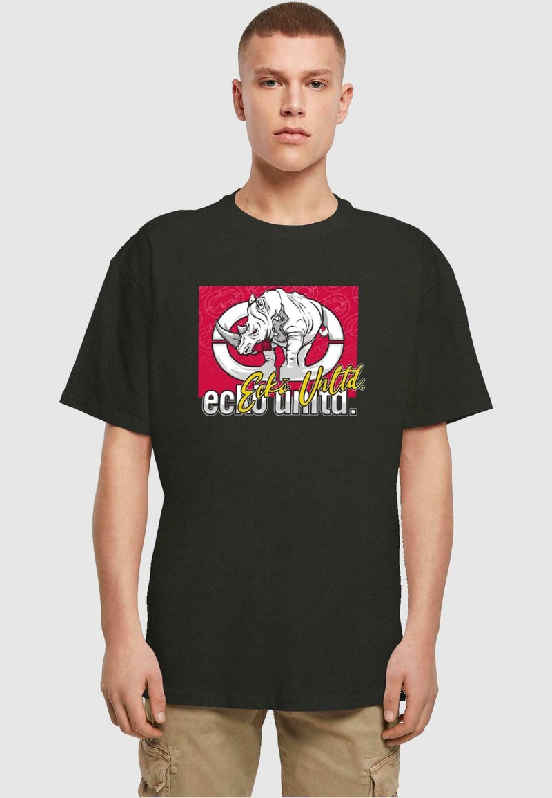 ecko unltd. ATTACK - Triko s potiskem - black
