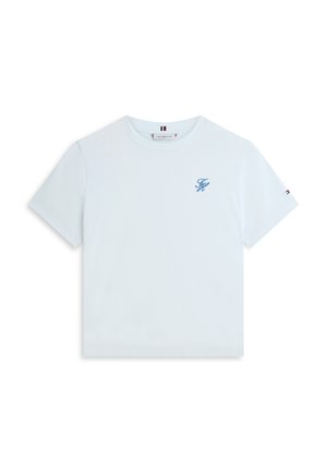 Tommy Hilfiger, LOGO EMBROIDERY JERSEY CREW NECK T-SHIRT - Βασικό μπλουζάκι - keepsake blue