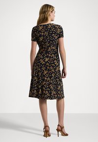 Lauren Ralph Lauren FLORAL STRETCH JERSEY SURPLICE DRESS - Haljina od žerseja - navy multi