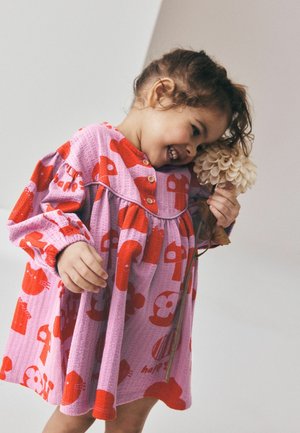 Next, REGULAR FIT - LONG PUFF SLEEVE DRESS - Day dress - purple
