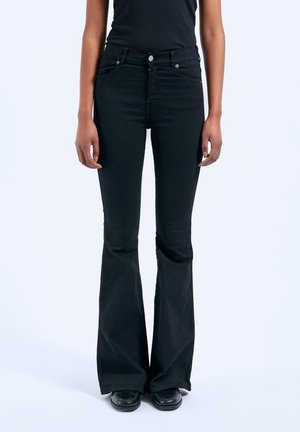 Jeans bootcut - black denim