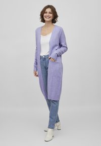 VILA VIRIL LONG CARDIGAN - Vesta na kopčanje - sweet lavender