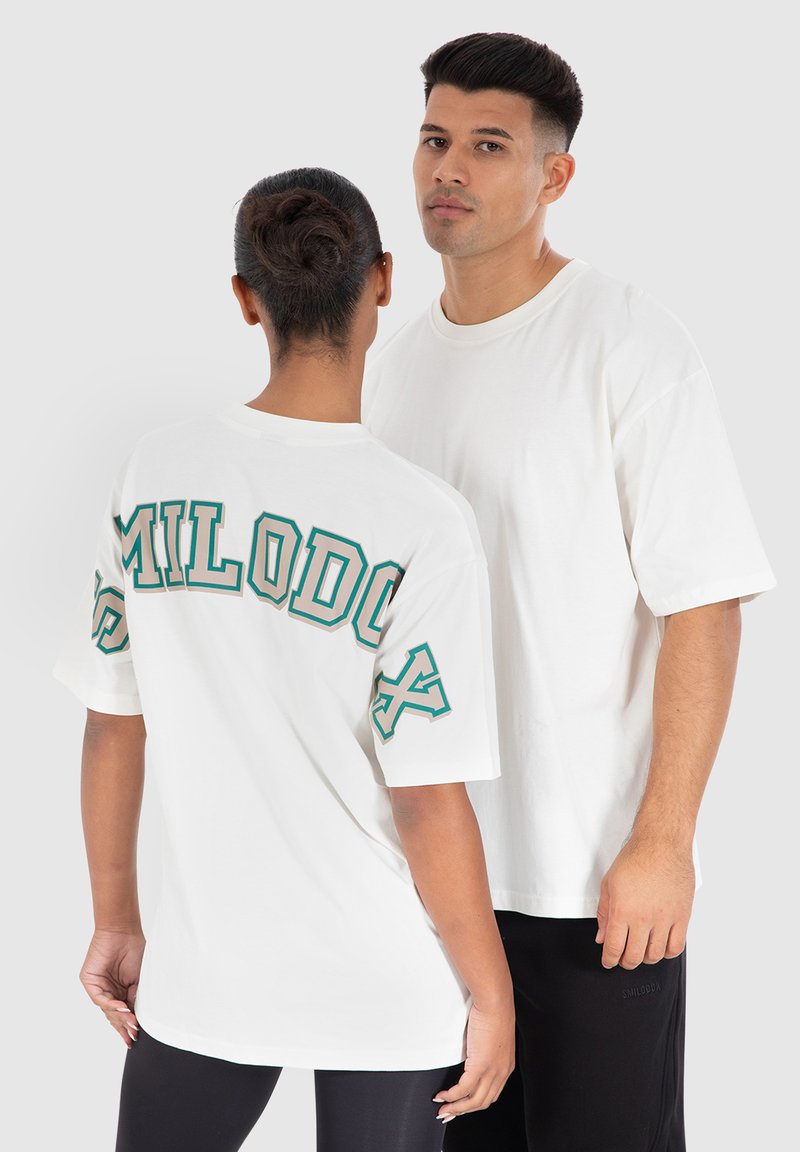 Smilodox PRINT LOGO BRAIL - Camiseta estampada - creme